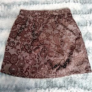 Women’s black silk skirt, large